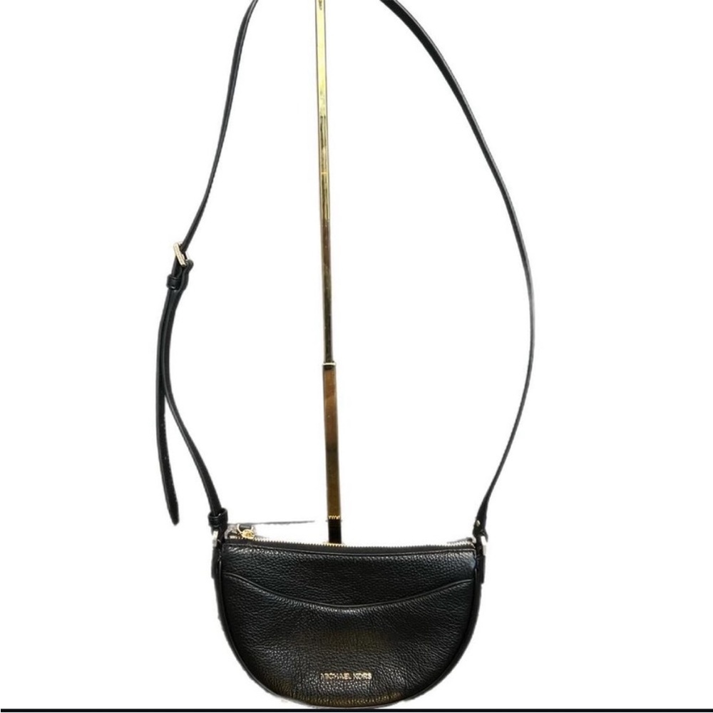 Black Leather Crossbody Bag